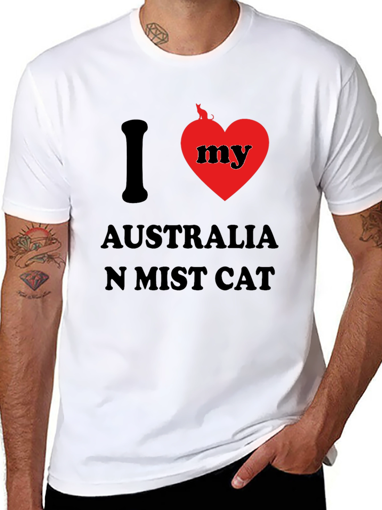 I Love My Australian Mist Cat T-Shirt