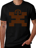 Colombian Molas Inspired Graphic Print Black Tee