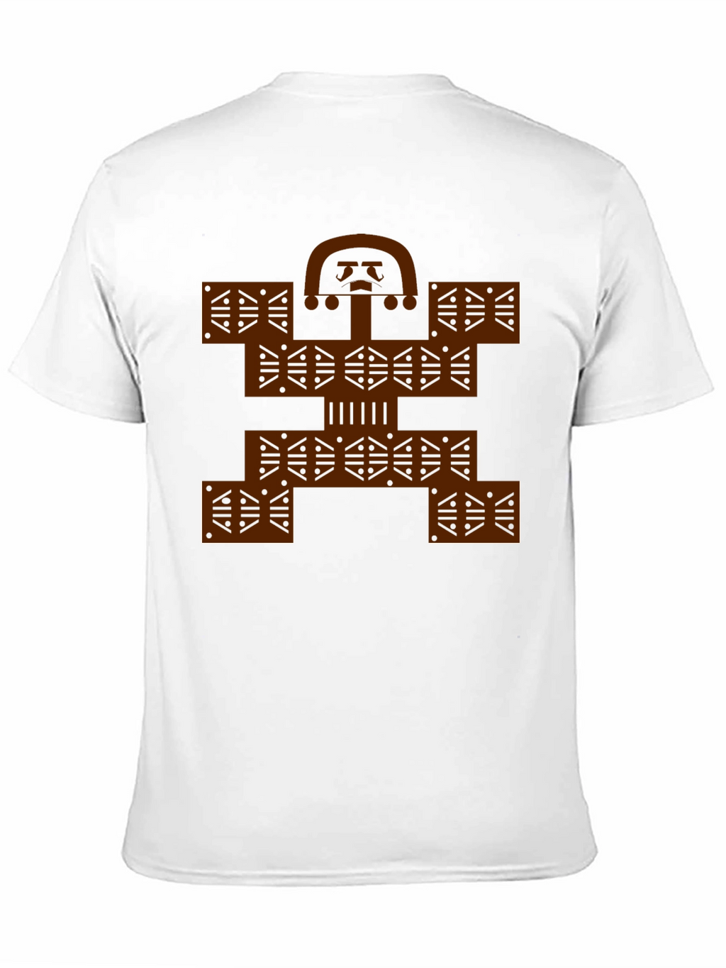 Colombian Molas Inspired Graphic Print Black Tee