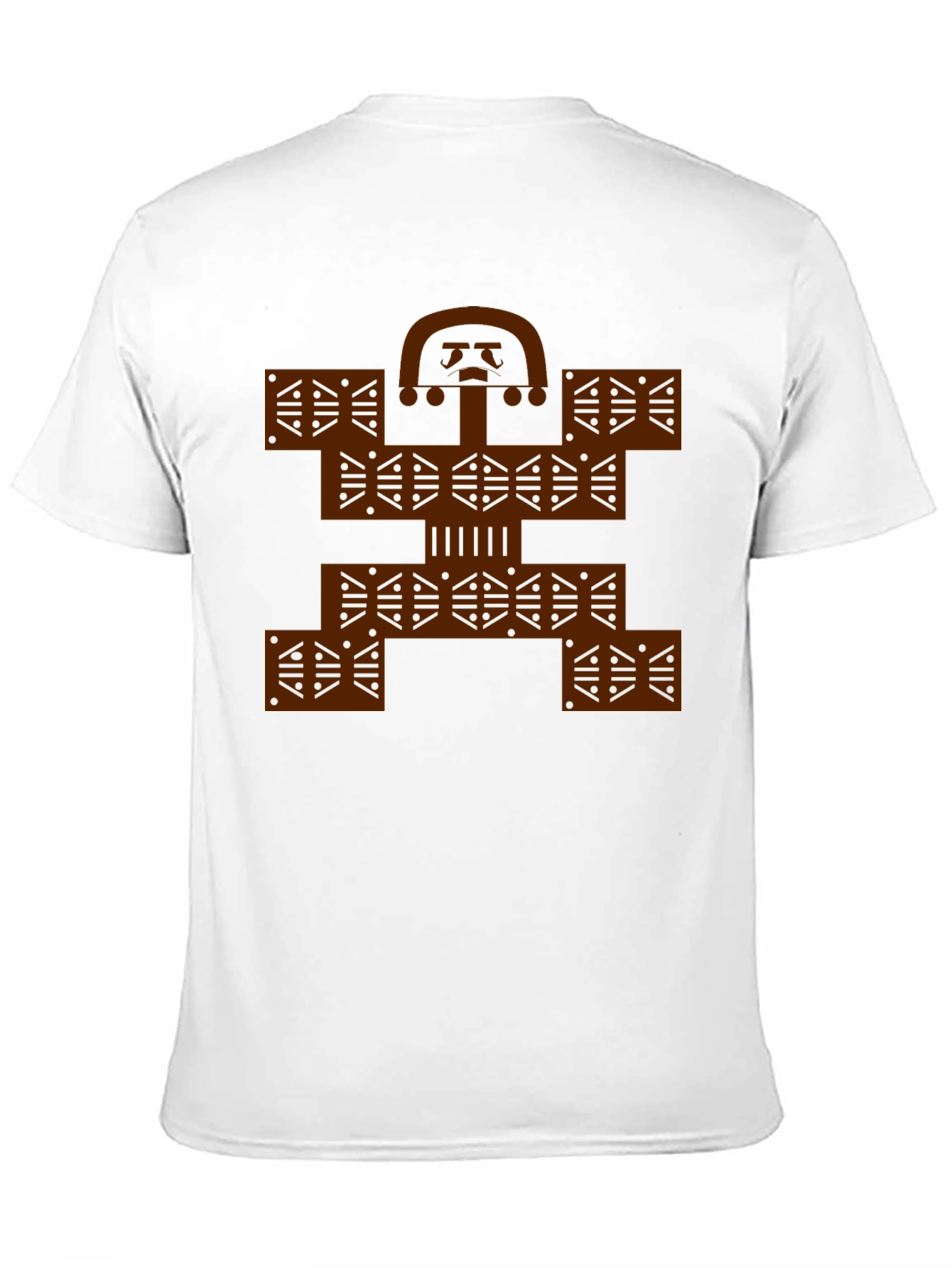 Colombian Molas Inspired Graphic Print Black Tee