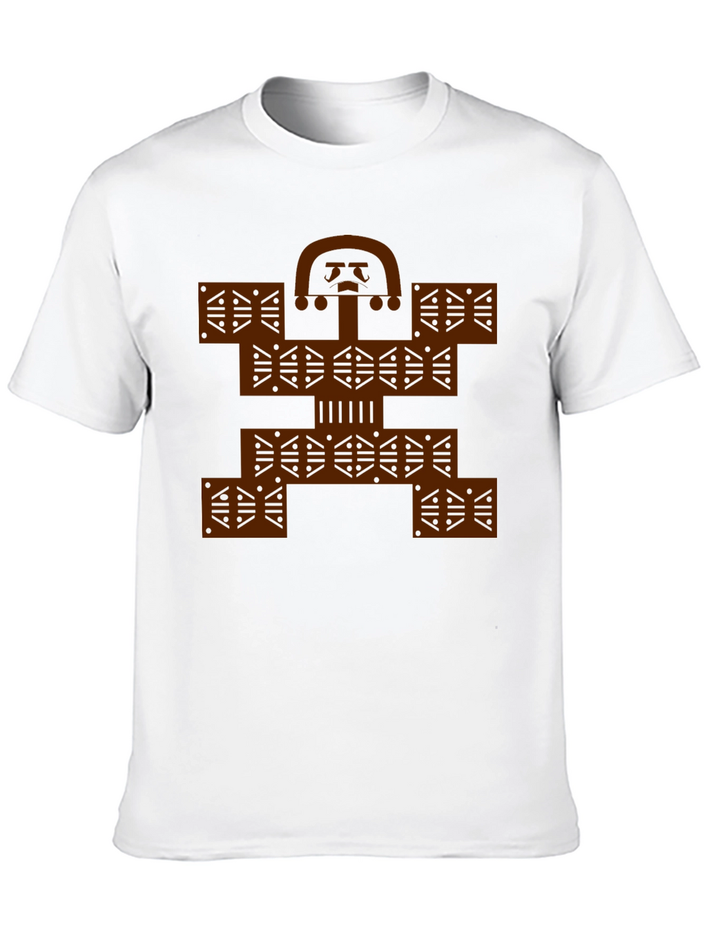Colombian Molas Inspired Graphic Print Black Tee