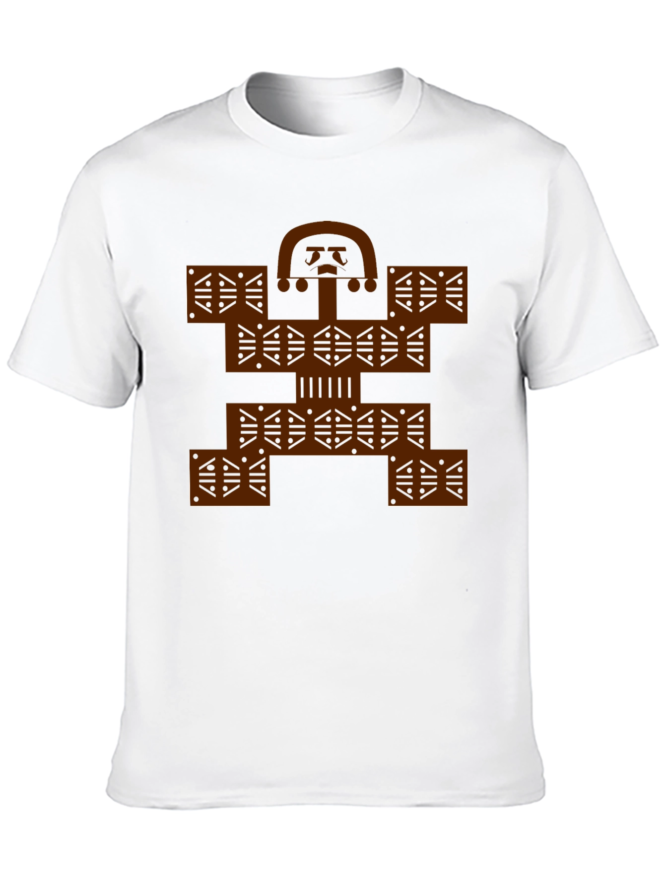 Colombian Molas Inspired Graphic Print Black Tee
