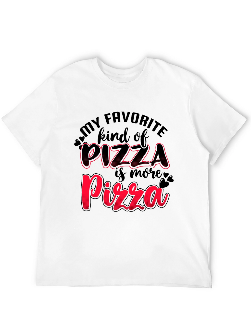 Pizza Lovers Black T-Shirt