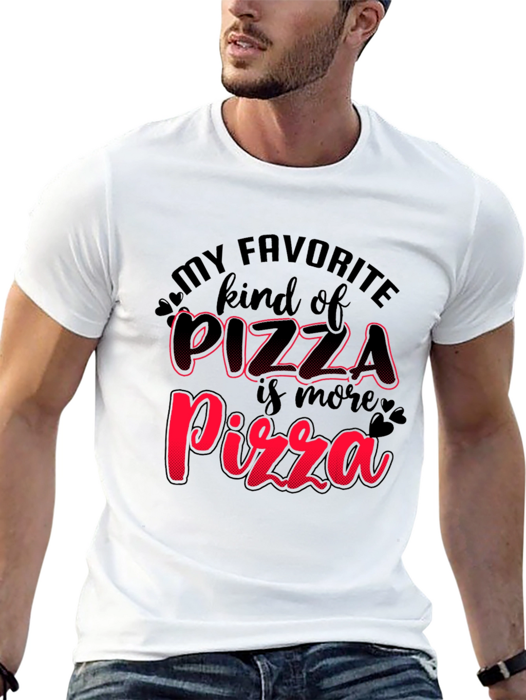 Pizza Lovers Black T-Shirt