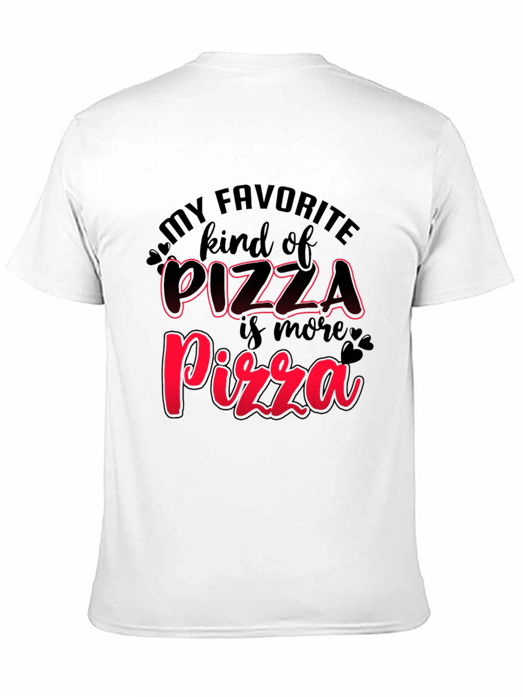 Pizza Lovers Black T-Shirt