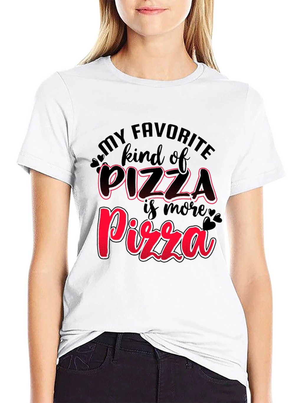 Pizza Lovers Black T-Shirt
