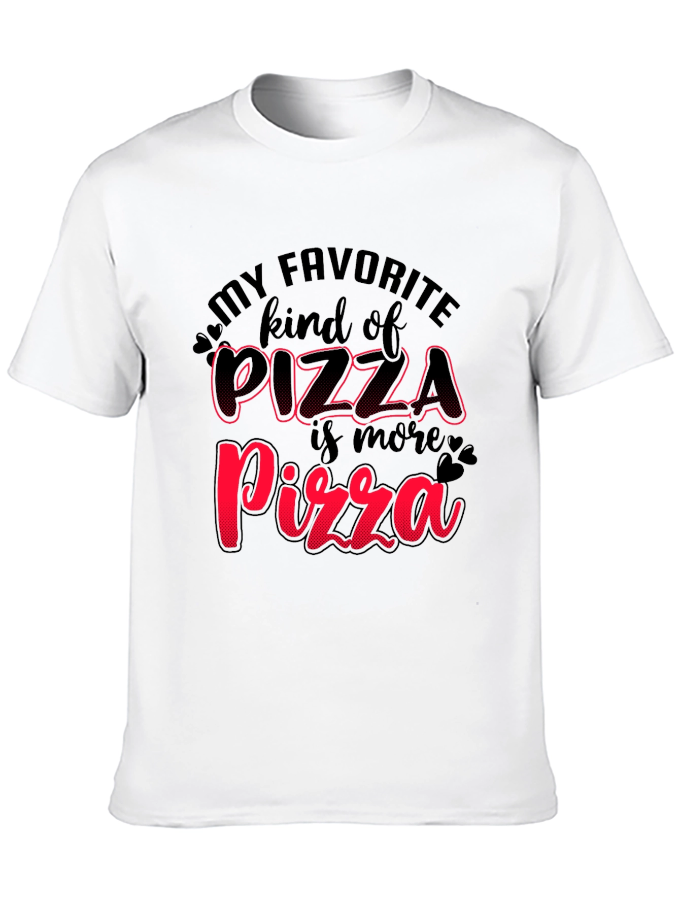 Pizza Lovers Black T-Shirt