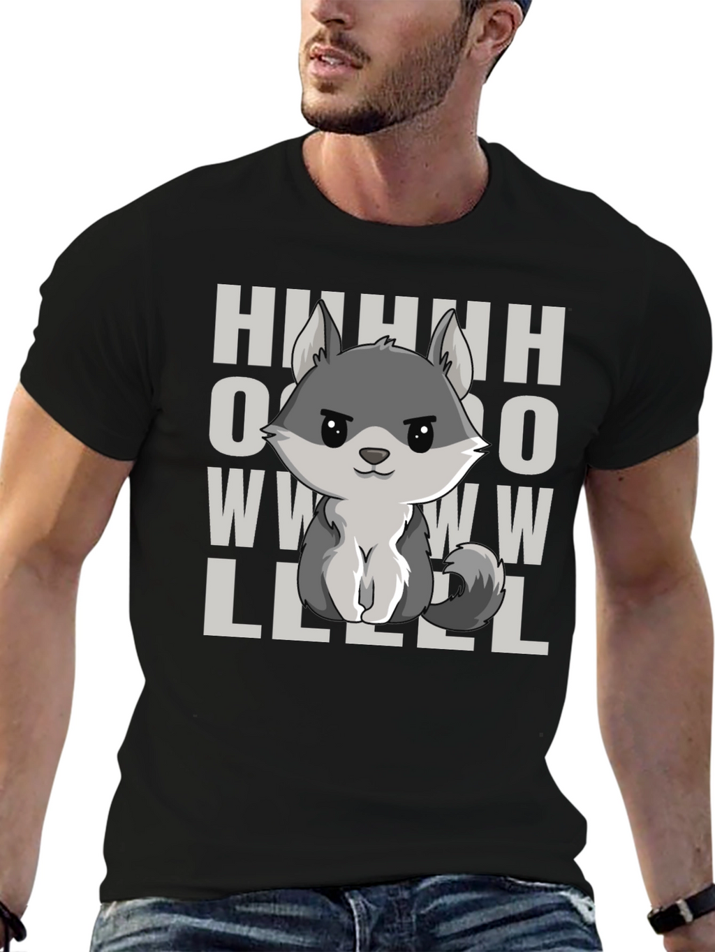 Howl Wolf Graphic T-Shirt