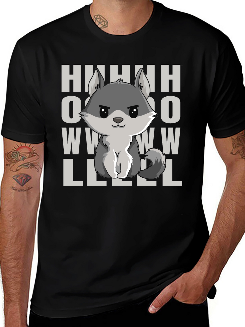 Howl Wolf Graphic T-Shirt