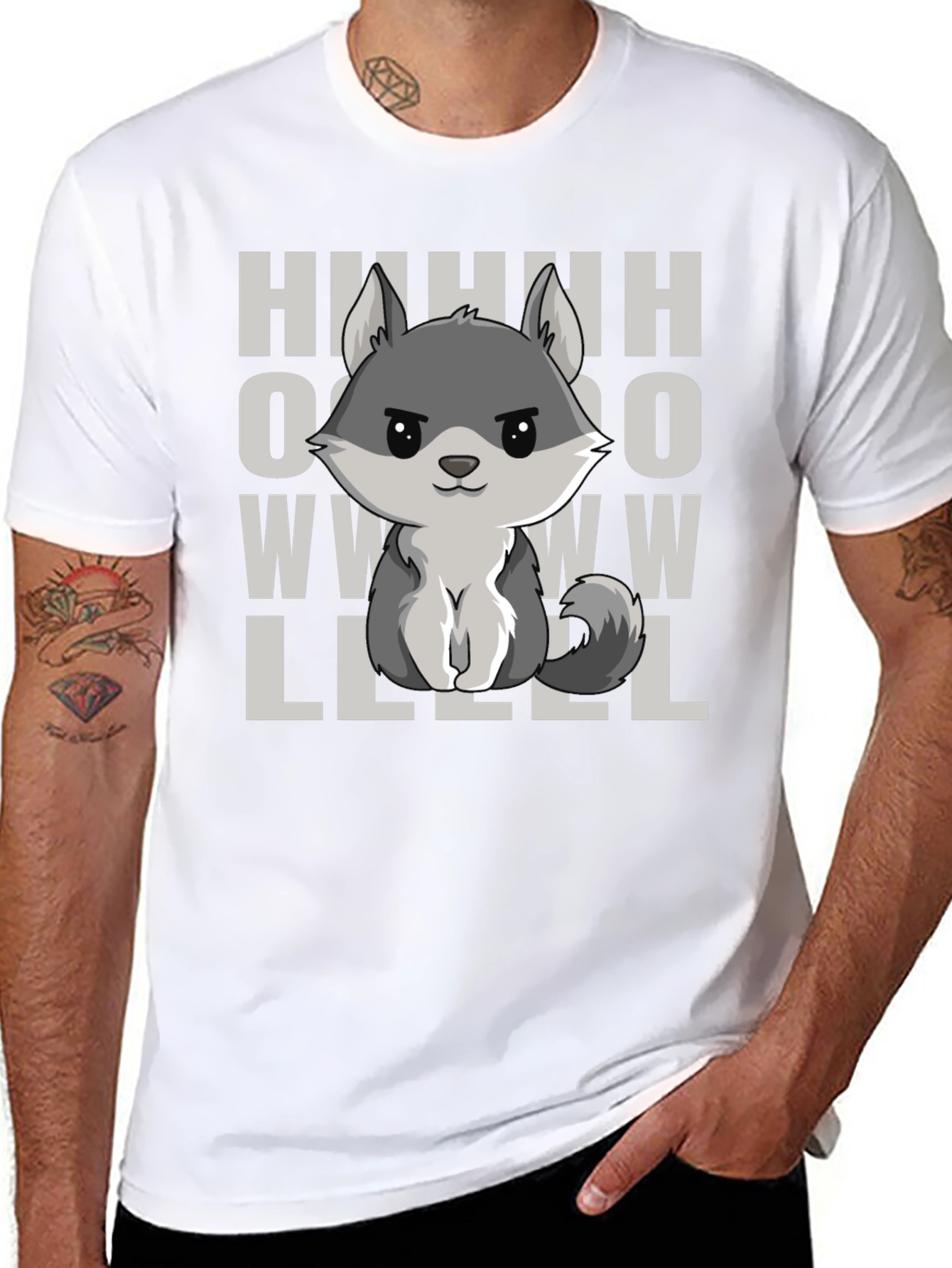 Howl Wolf Graphic T-Shirt