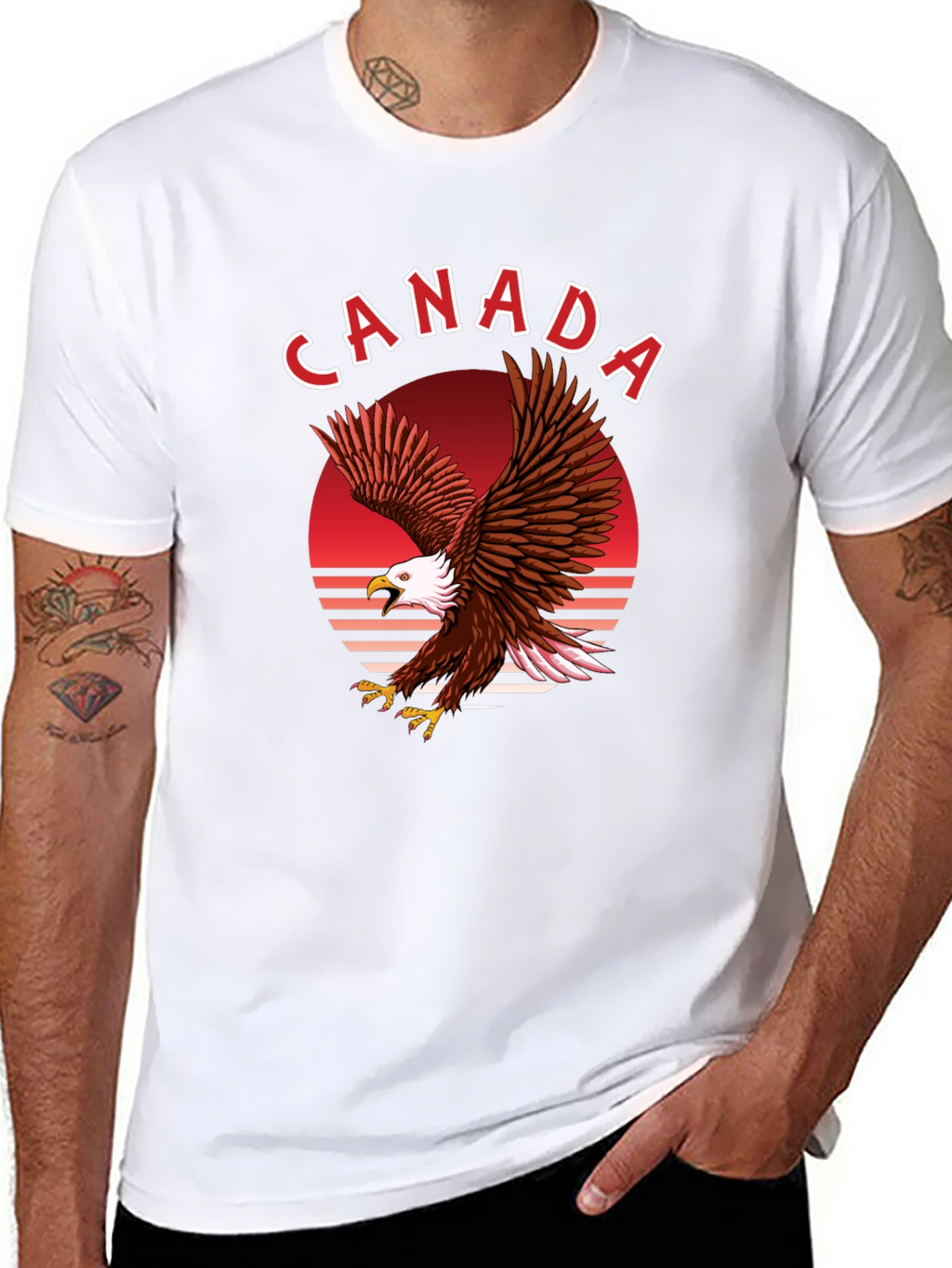 Canada Eagle Graphic T-Shirt - Black