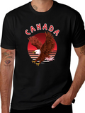 Canada Eagle Graphic T-Shirt - Black