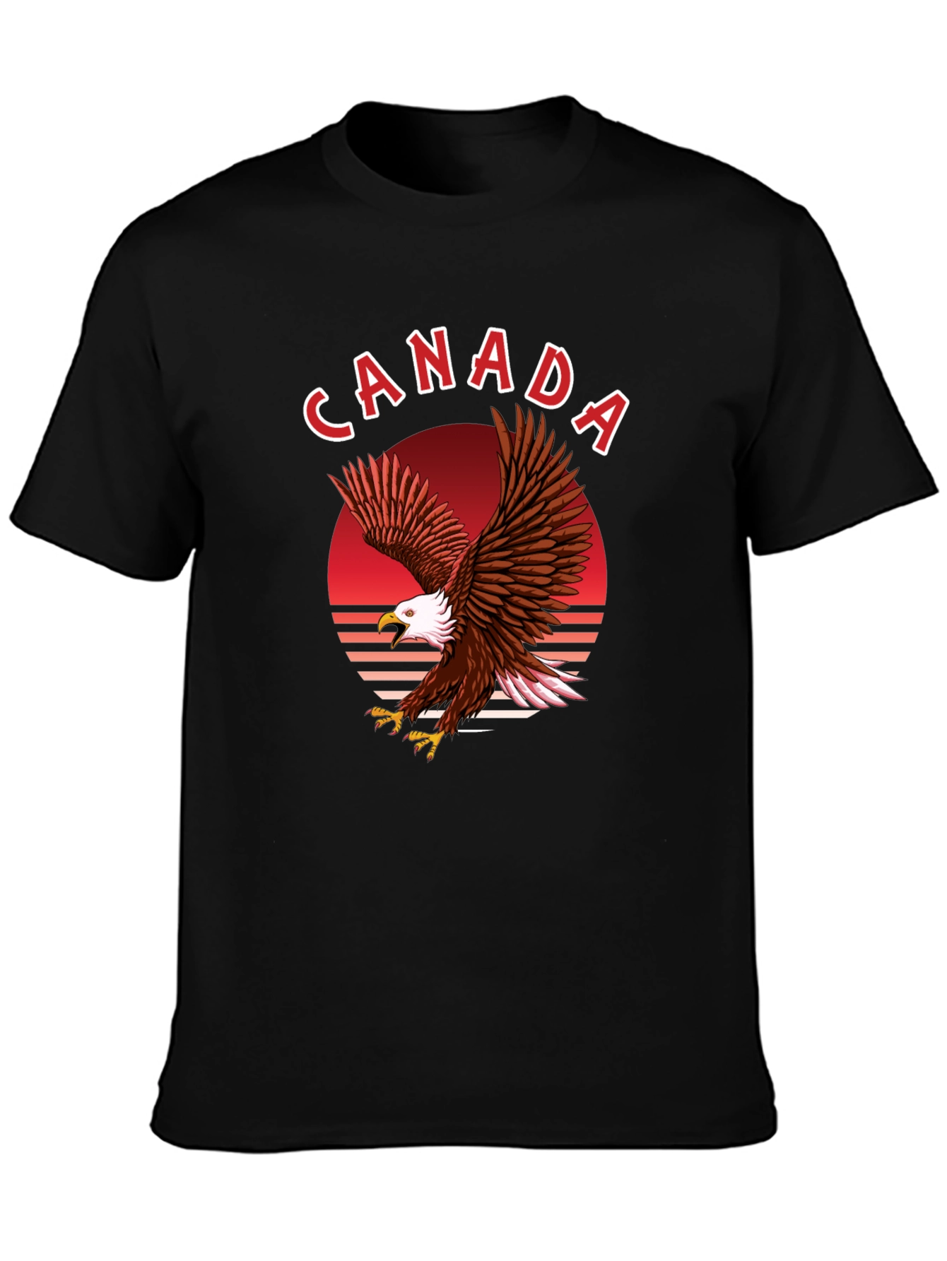 Canada Eagle Graphic T-Shirt - Black