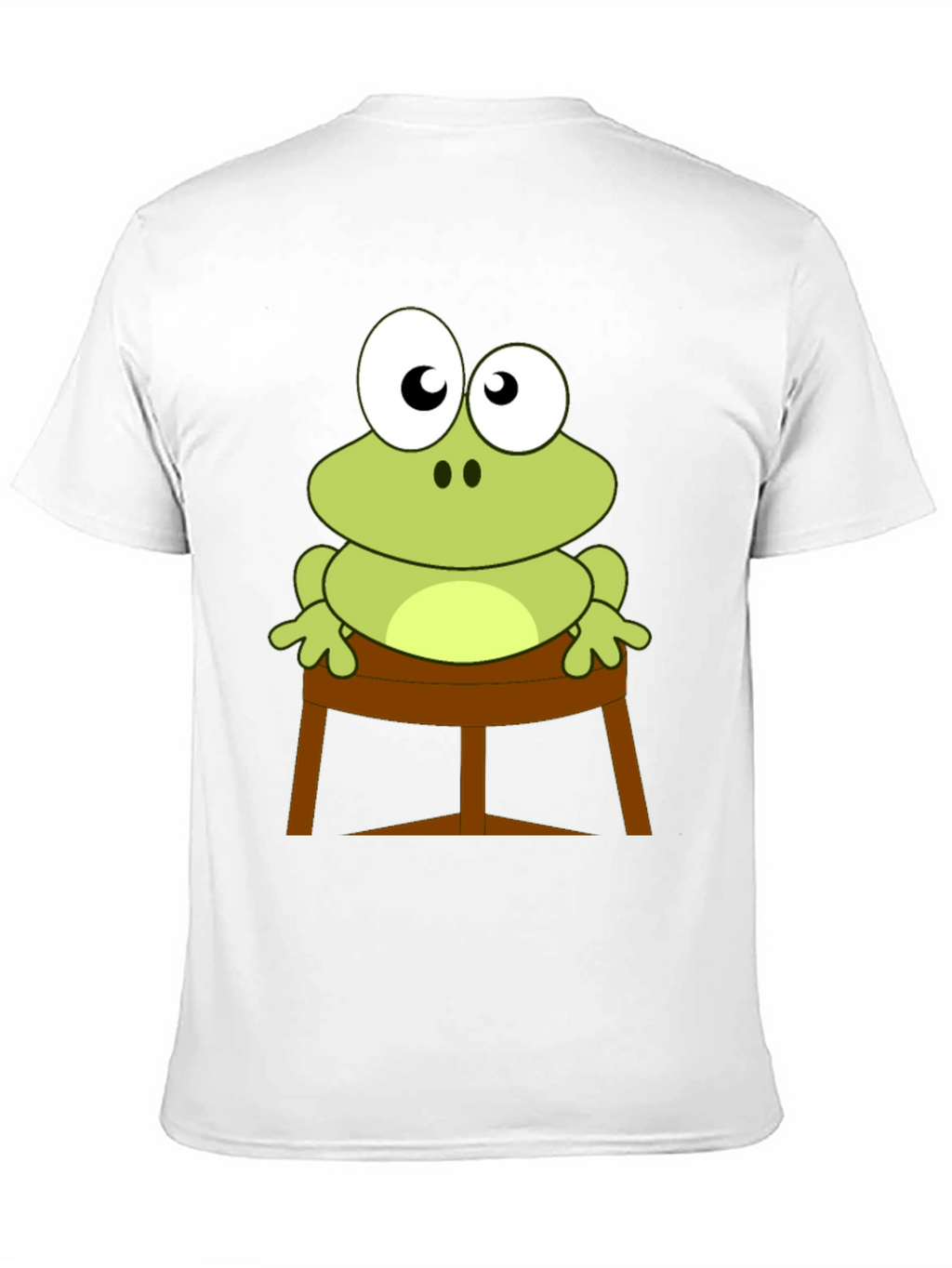Frog on Stool Graphic Tee - Mens Black T-Shirt
