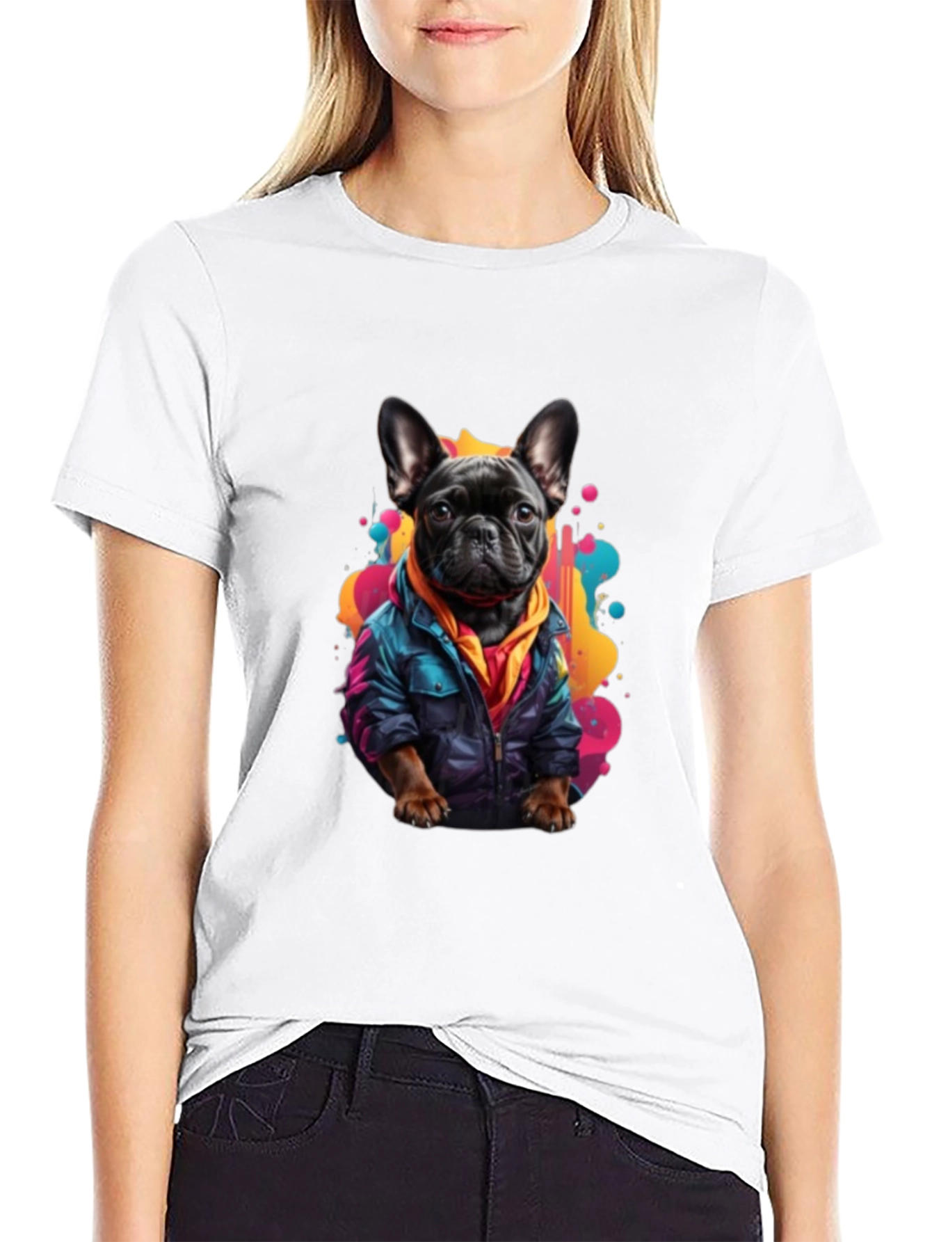 Dog in Jacket Graphic Tee