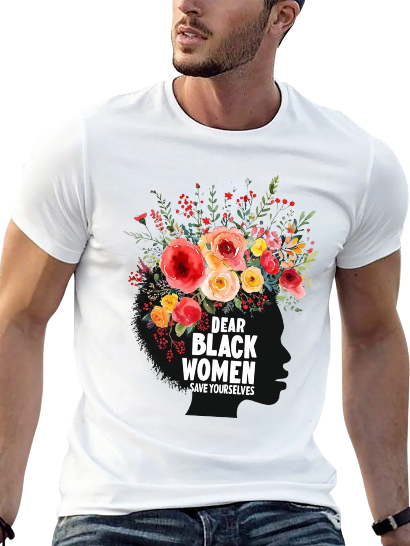 Dear Black Women Floral T-Shirt