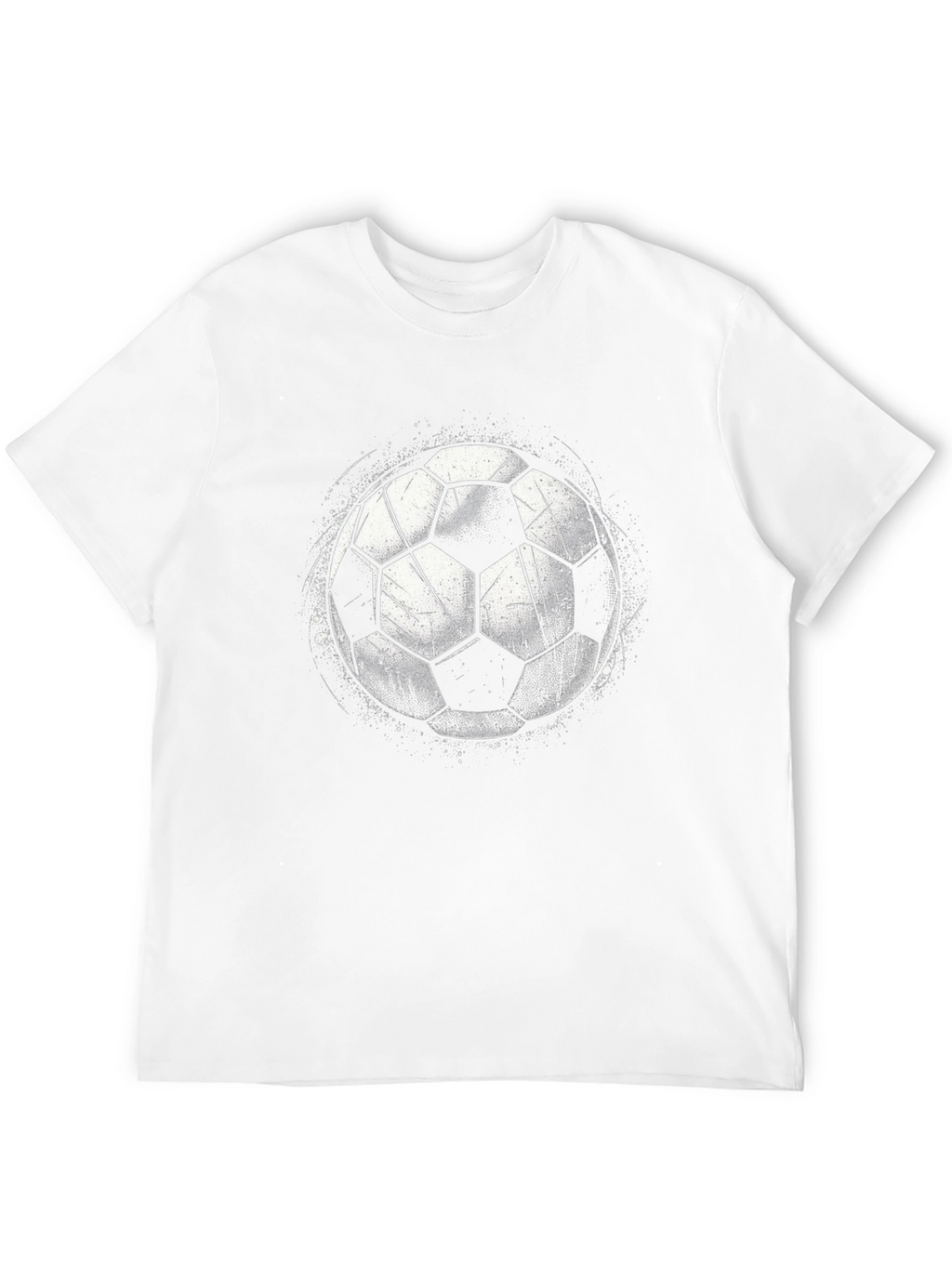 Soccer Ball Graphic T-Shirt - Black