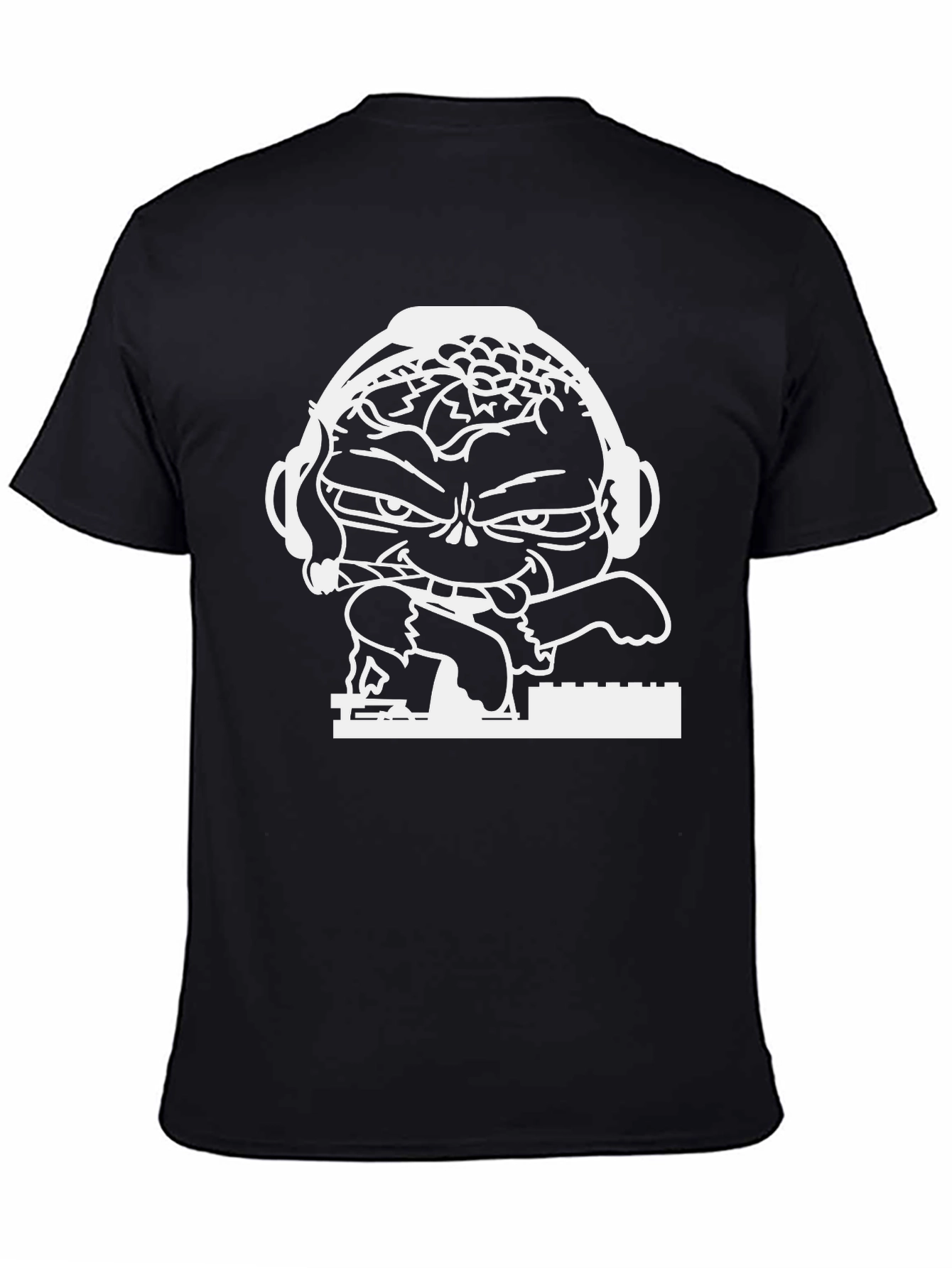 DJing Cartoon Graphic Tee - Cool Style