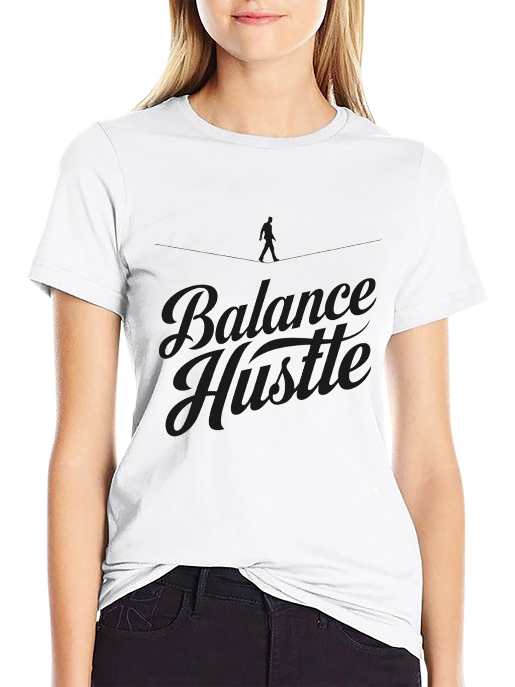 Balance Hustle Graphic T-Shirt - Mens Black Tee