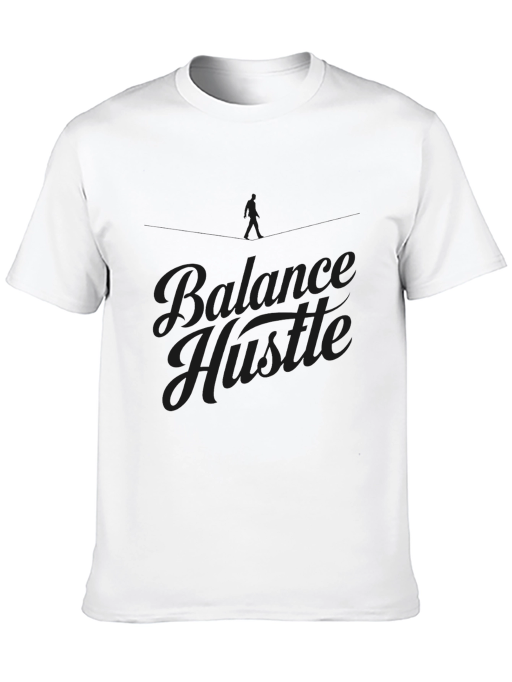 Balance Hustle Graphic T-Shirt - Mens Black Tee
