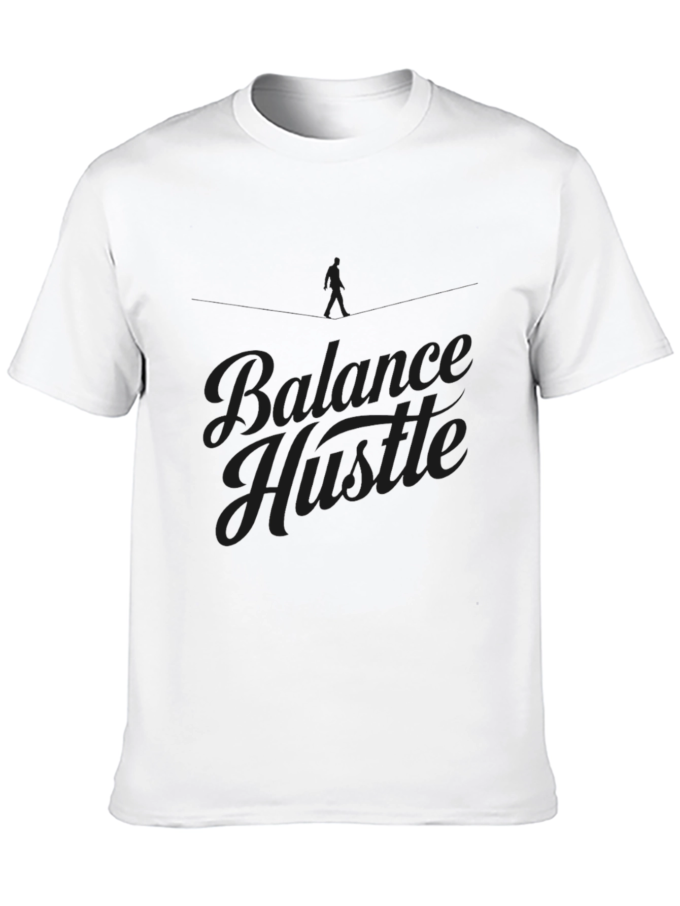 Balance Hustle Graphic T-Shirt - Mens Black Tee