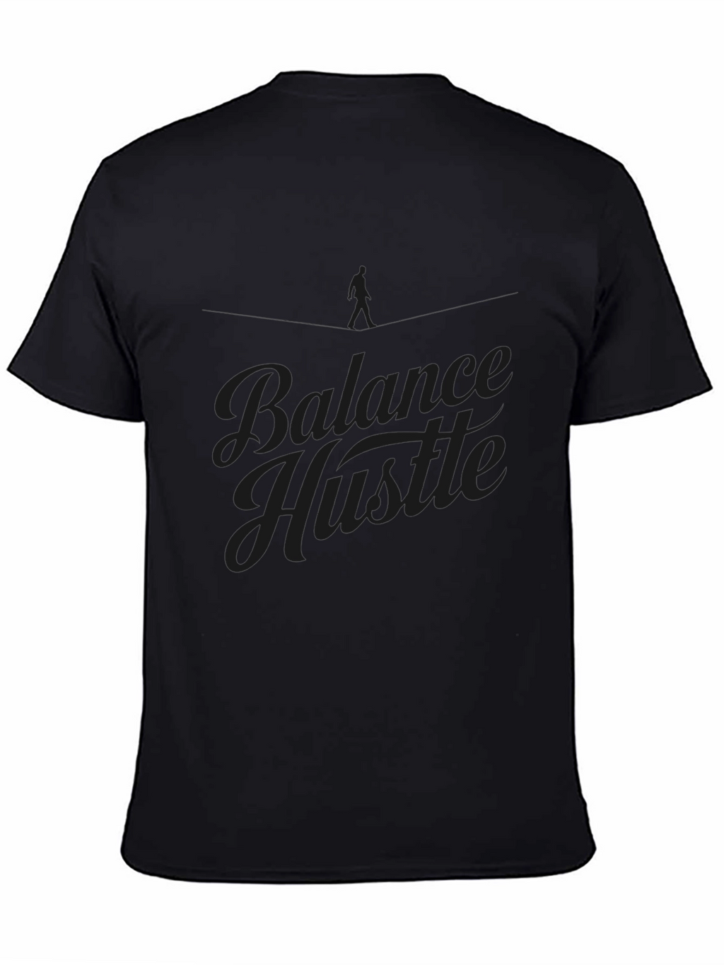Balance Hustle Graphic T-Shirt - Mens Black Tee