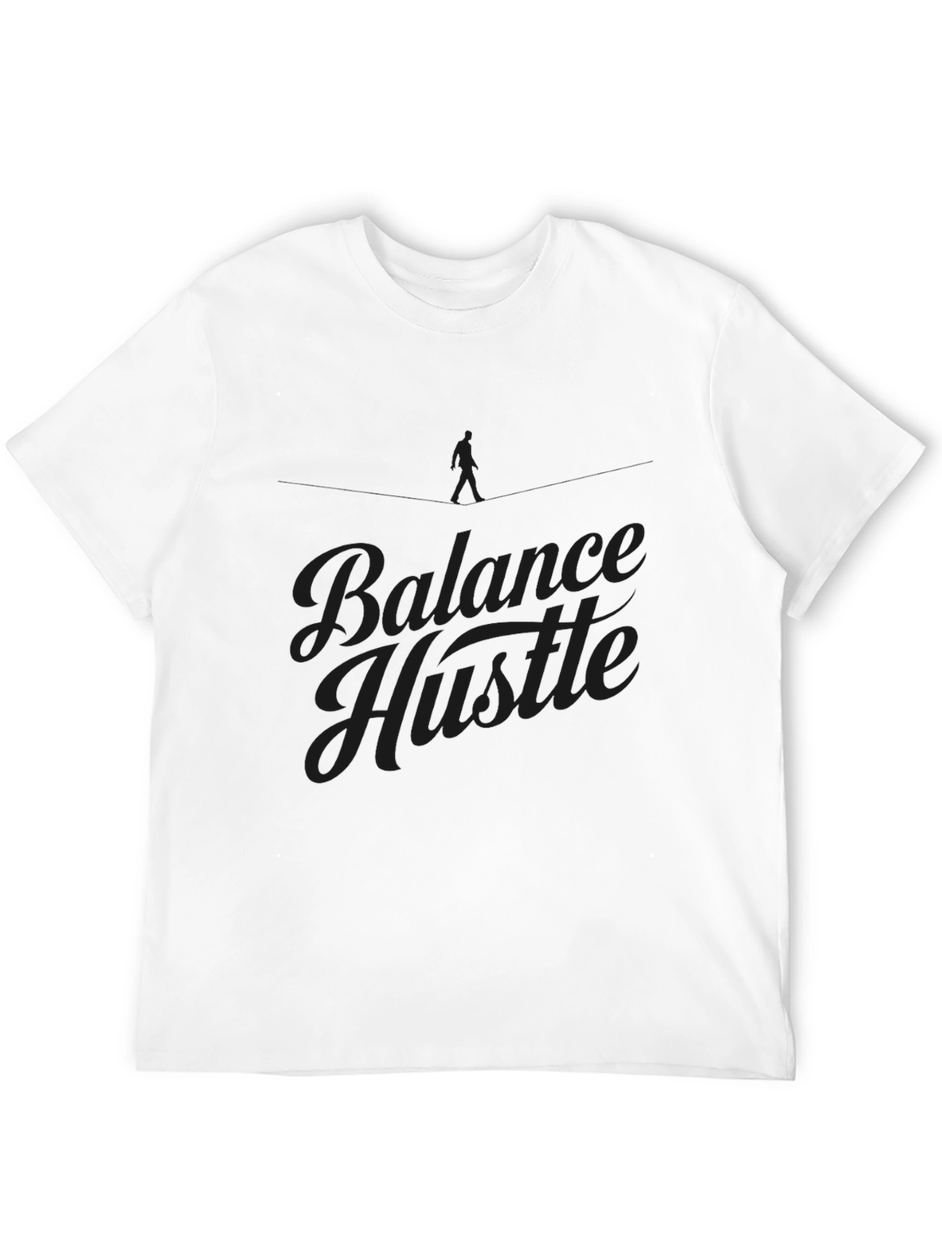 Balance Hustle Graphic T-Shirt - Mens Black Tee