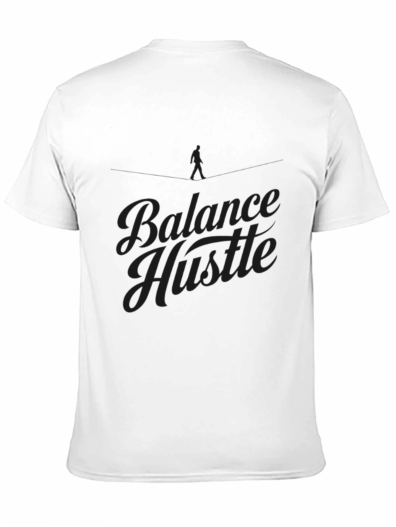 Balance Hustle Graphic T-Shirt - Mens Black Tee