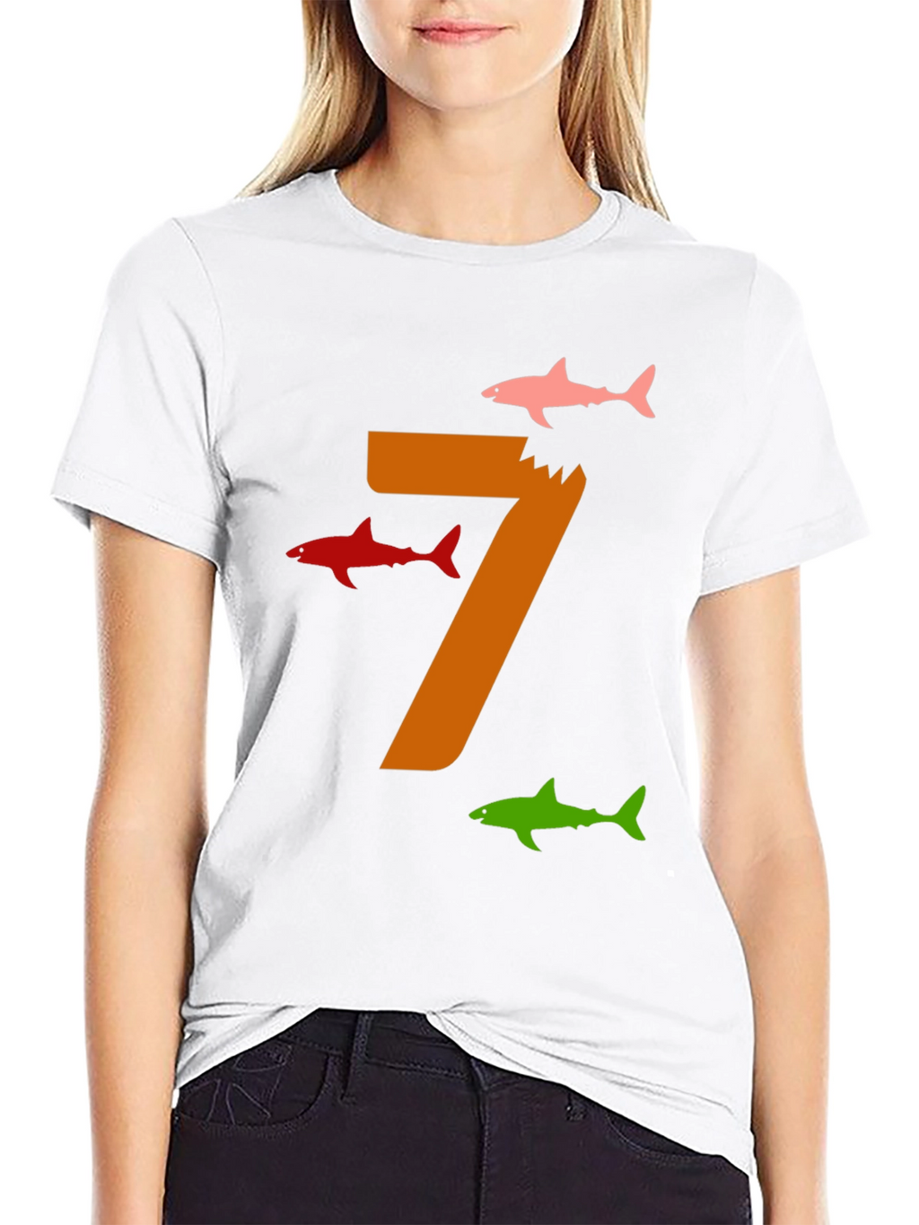 Shark Number 7 Graphic Tee