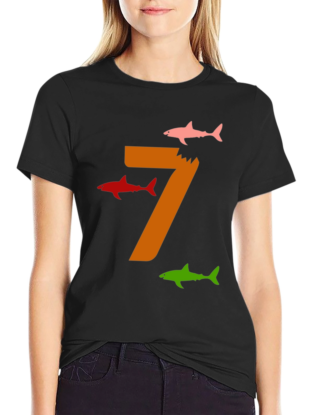 Shark Number 7 Graphic Tee