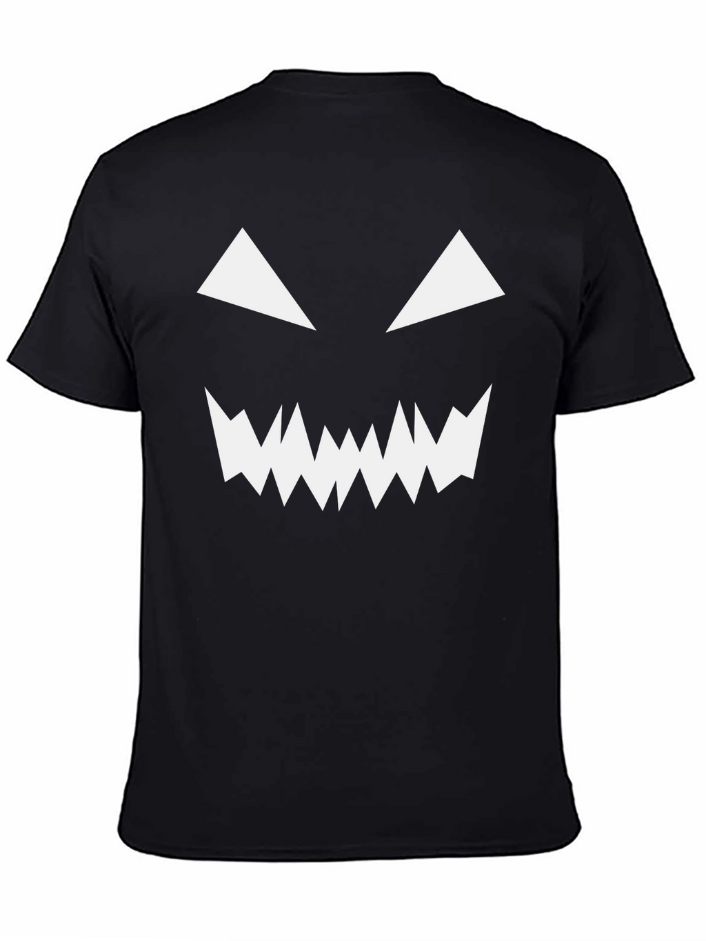 Spooky Face Black T-Shirt