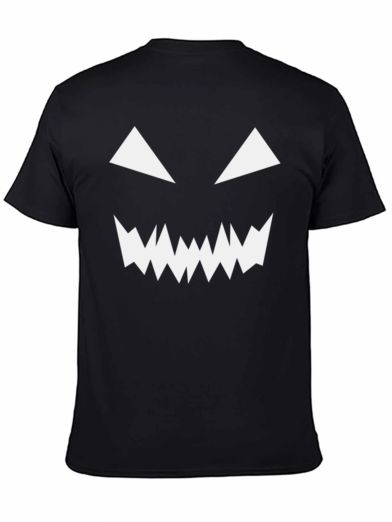 Spooky Face Black T-Shirt