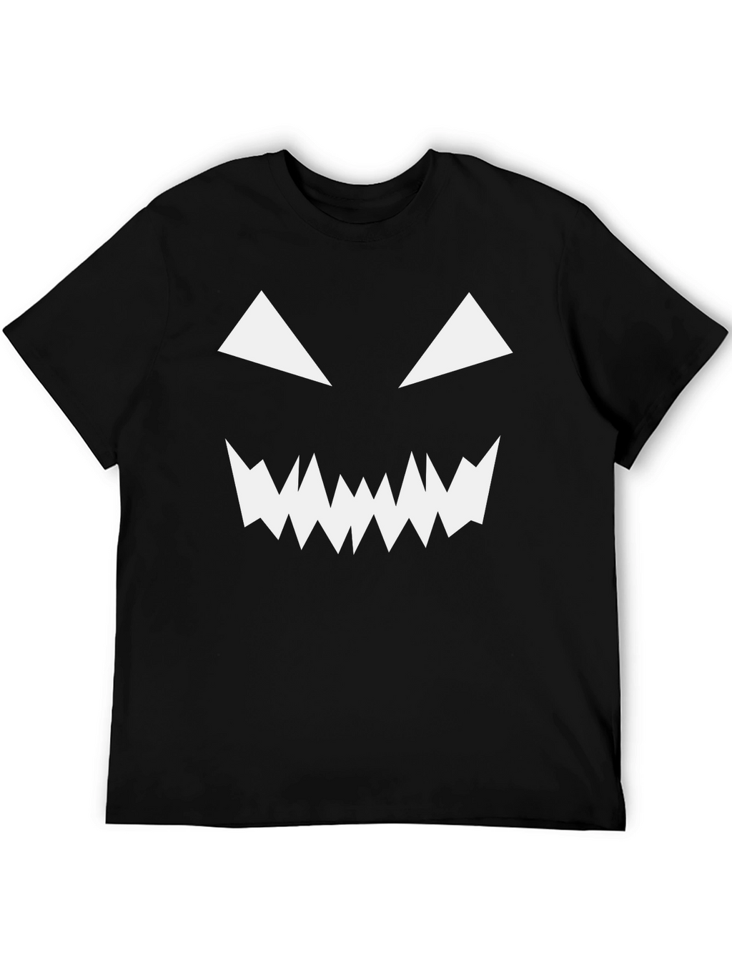 Spooky Face Black T-Shirt