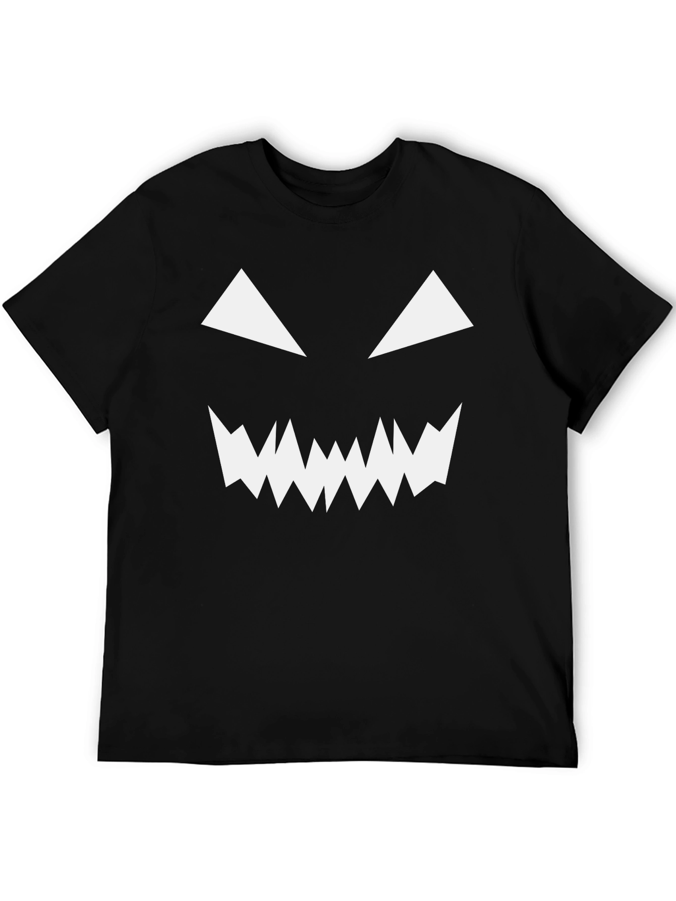 Spooky Face Black T-Shirt