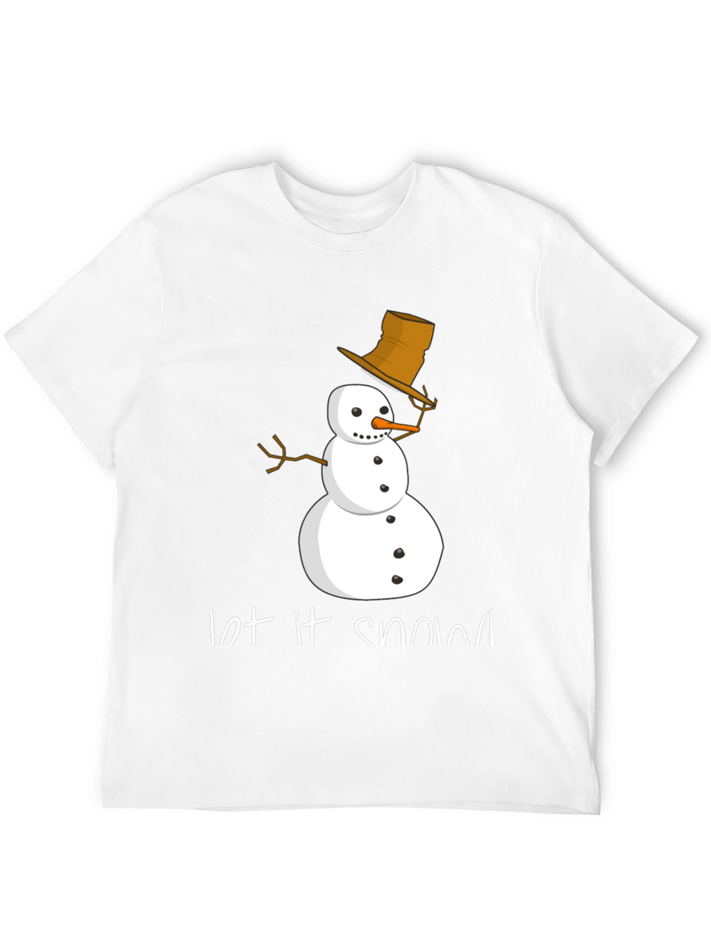 Let it Snow T-Shirt - Festive Snowman Design