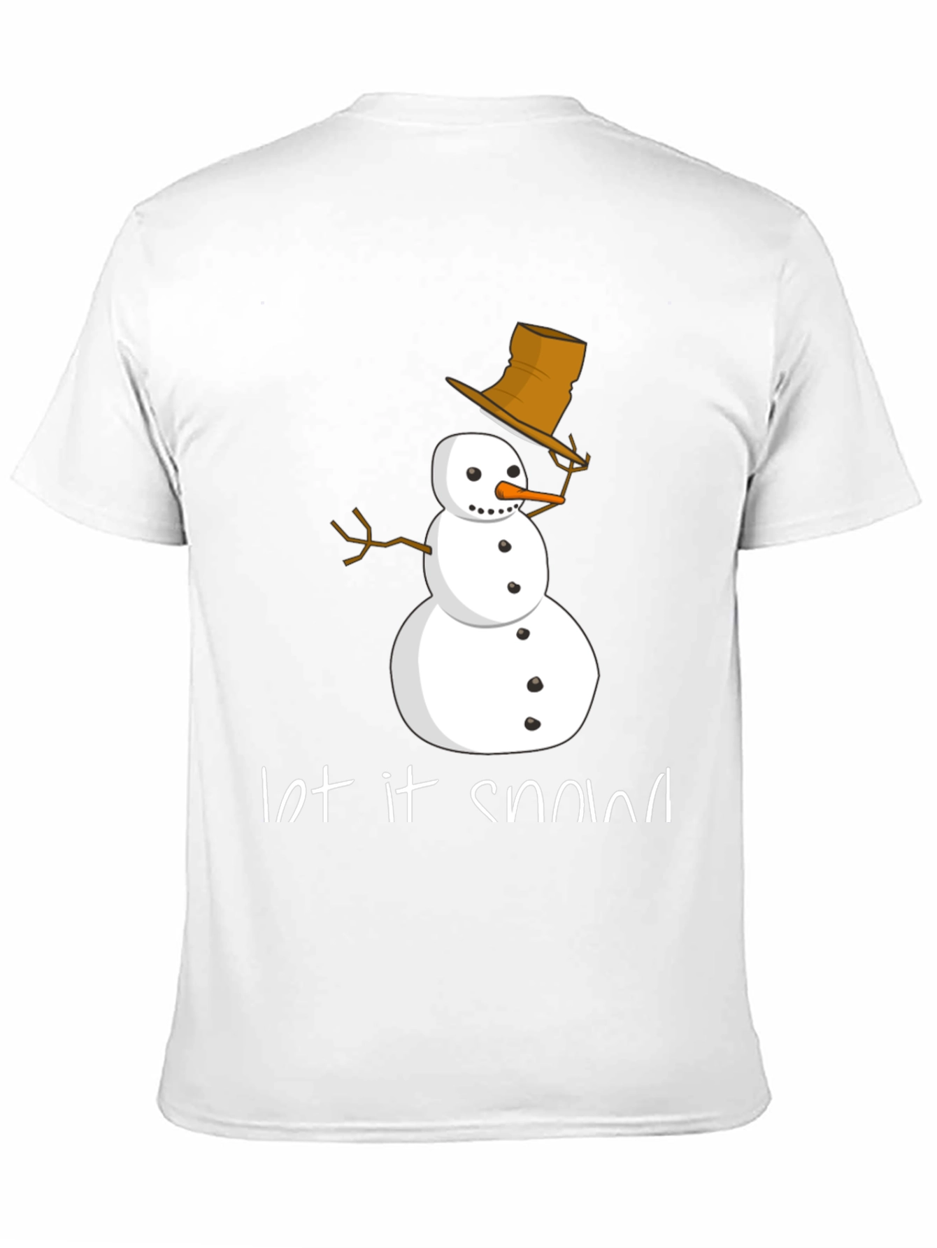Let it Snow T-Shirt - Festive Snowman Design