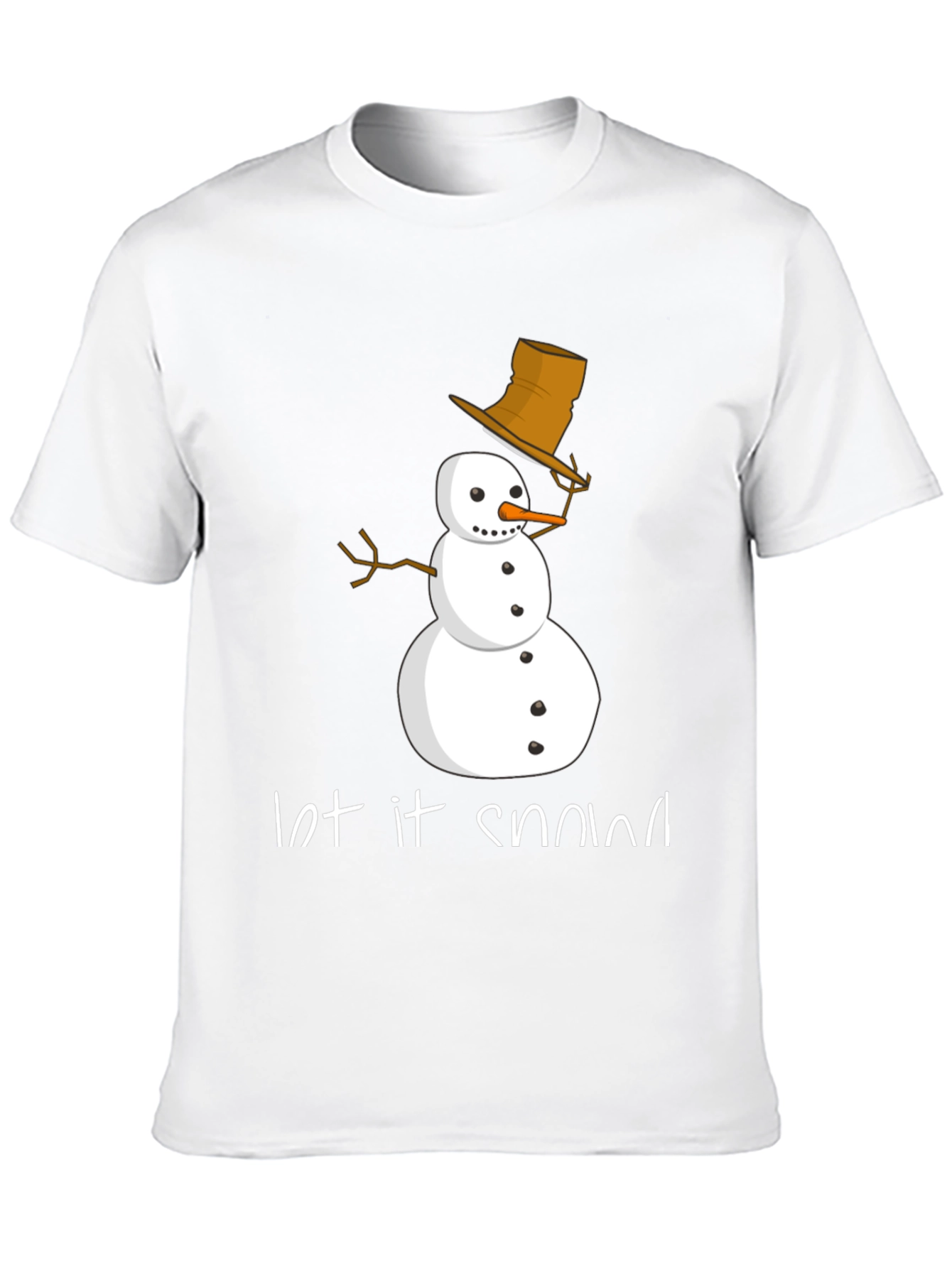 Let it Snow T-Shirt - Festive Snowman Design