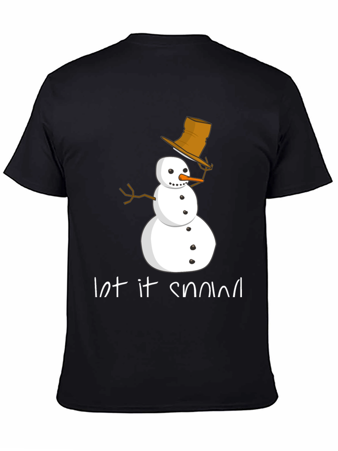 Let it Snow T-Shirt - Festive Snowman Design