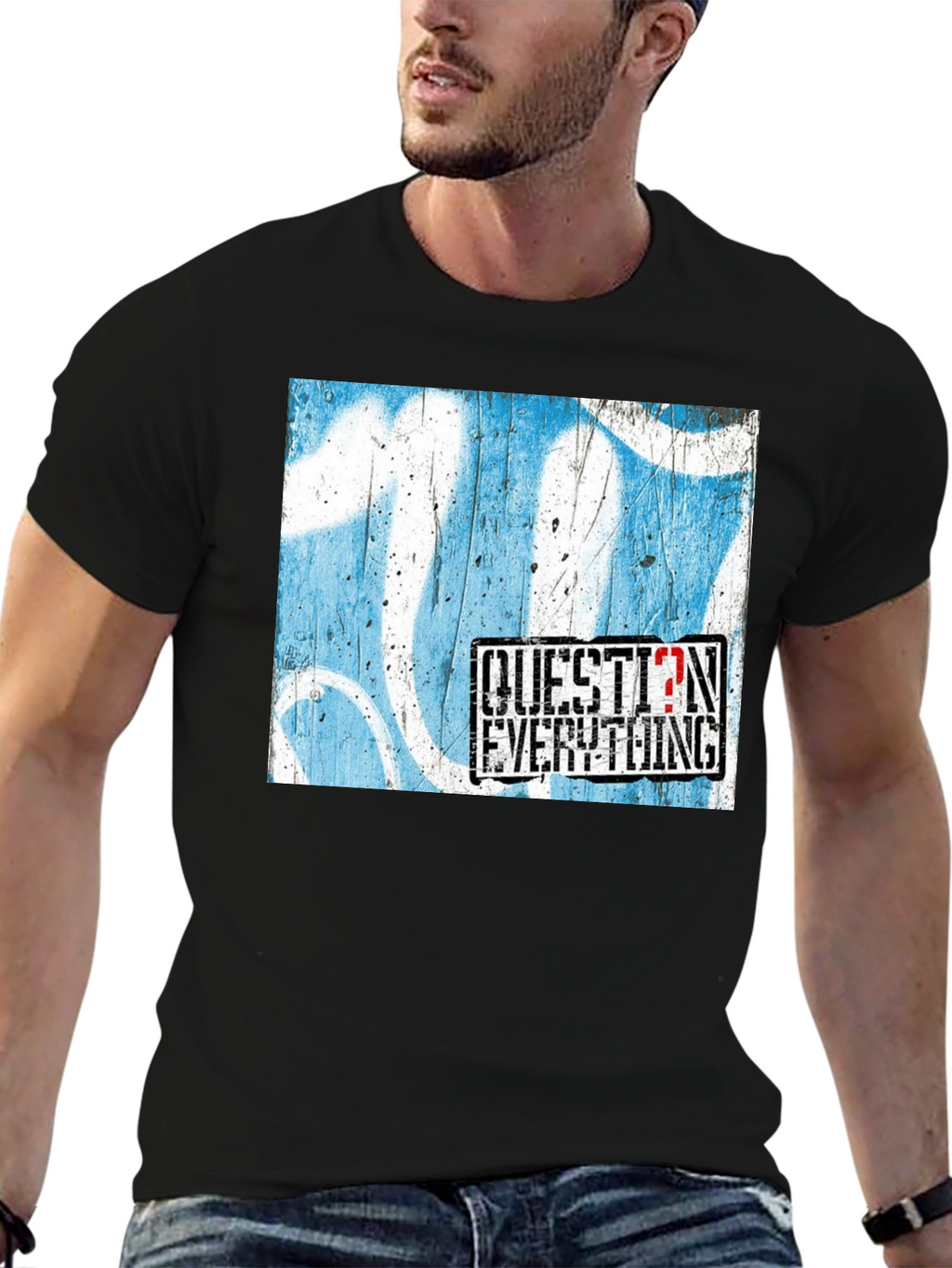Question Everything Graphic T-Shirt - Bold Statement Tee