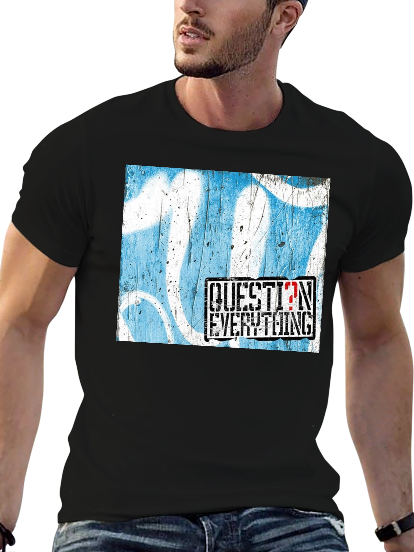 Question Everything Graphic T-Shirt - Bold Statement Tee