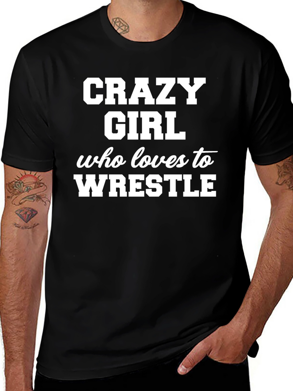Crazy Girl Wrestling T-Shirt