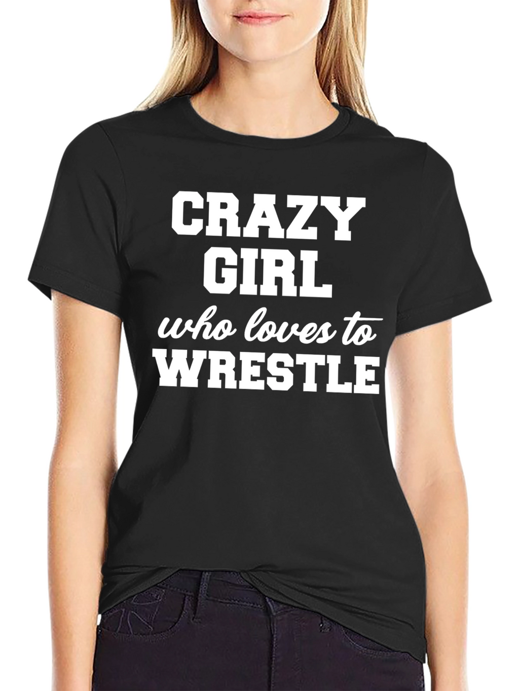 Crazy Girl Wrestling T-Shirt