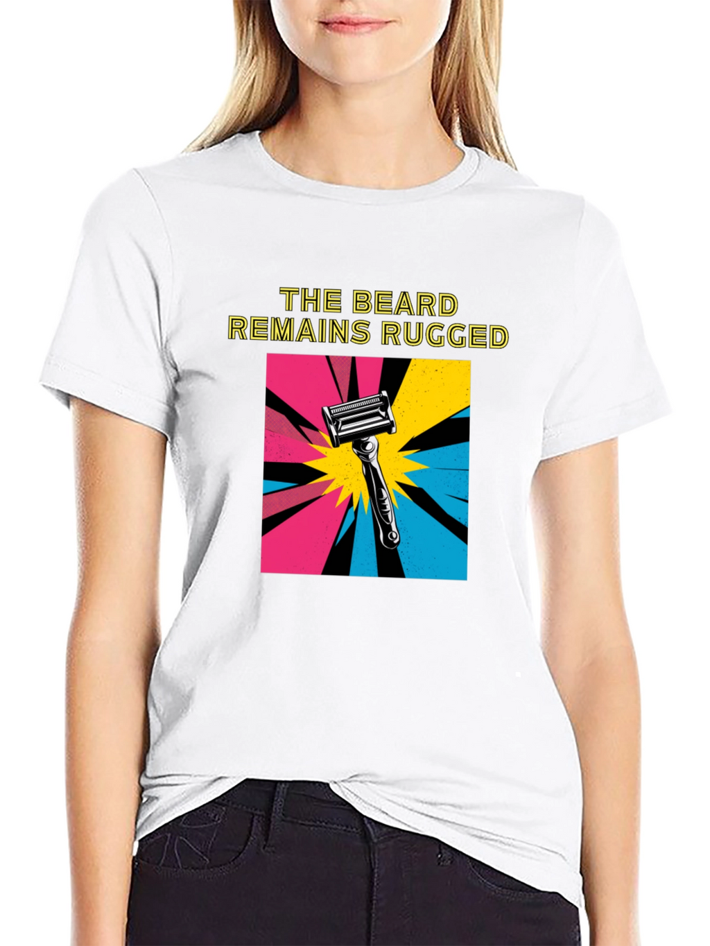 The Beard Remains Rugged T-Shirt - Black