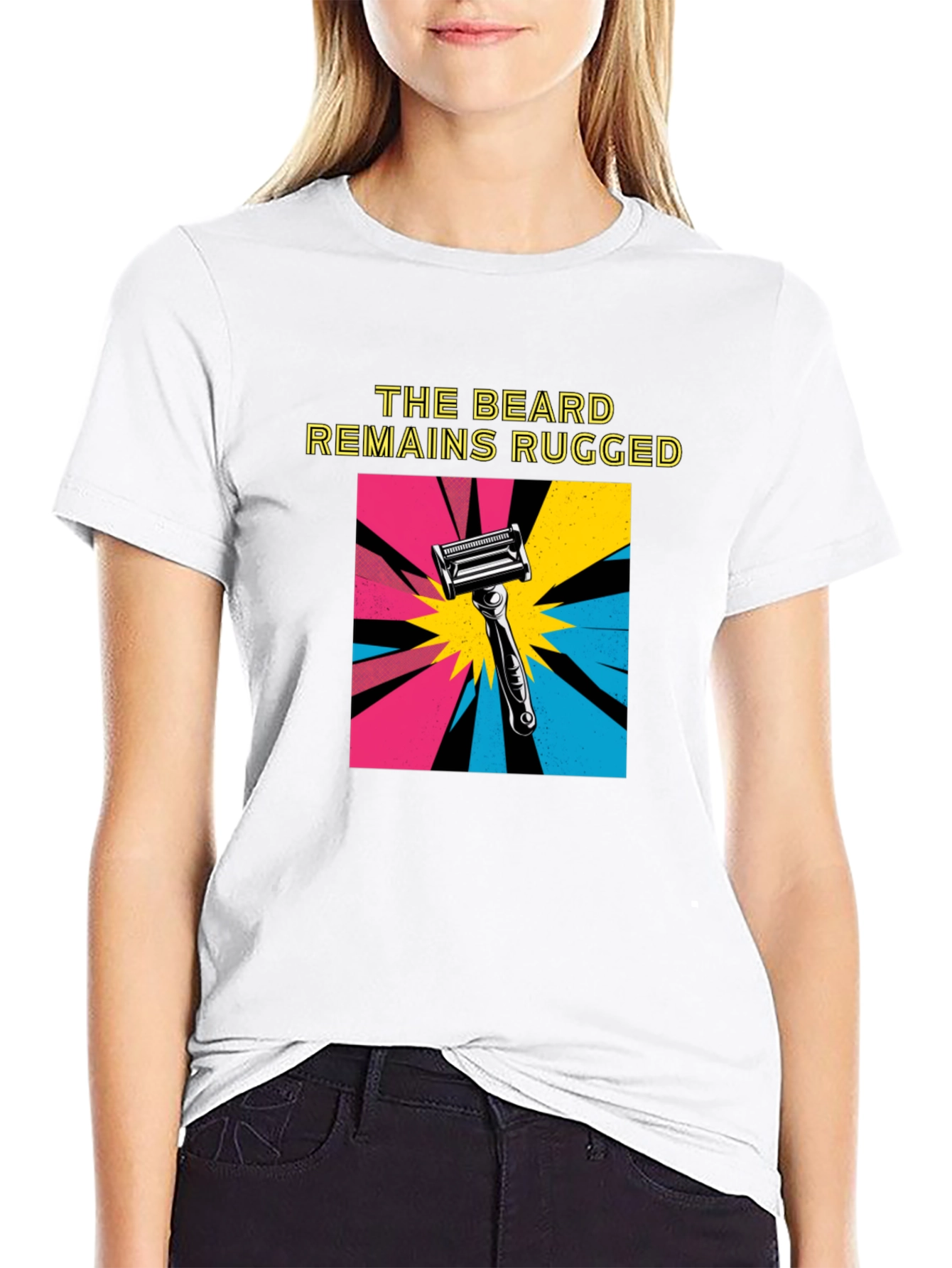 The Beard Remains Rugged T-Shirt - Black