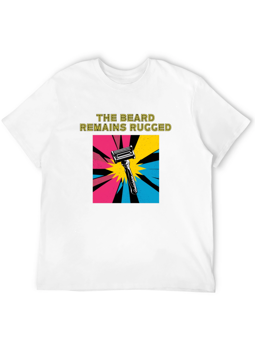 The Beard Remains Rugged T-Shirt - Black