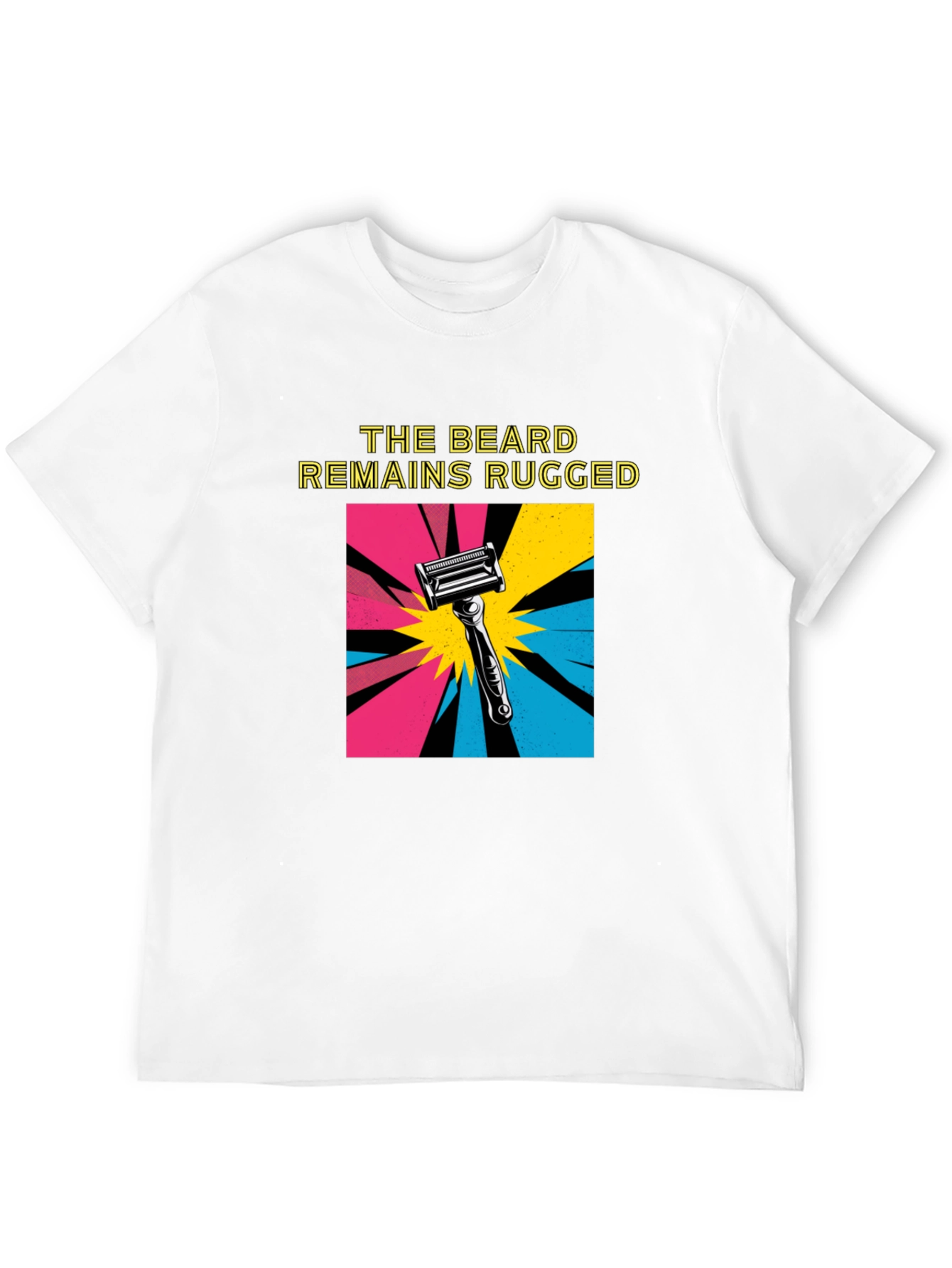 The Beard Remains Rugged T-Shirt - Black