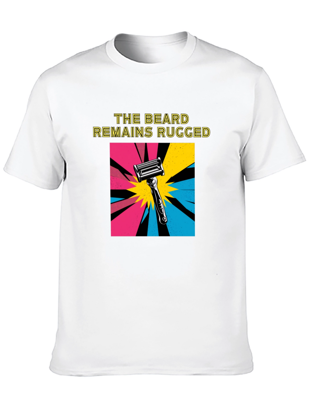 The Beard Remains Rugged T-Shirt - Black