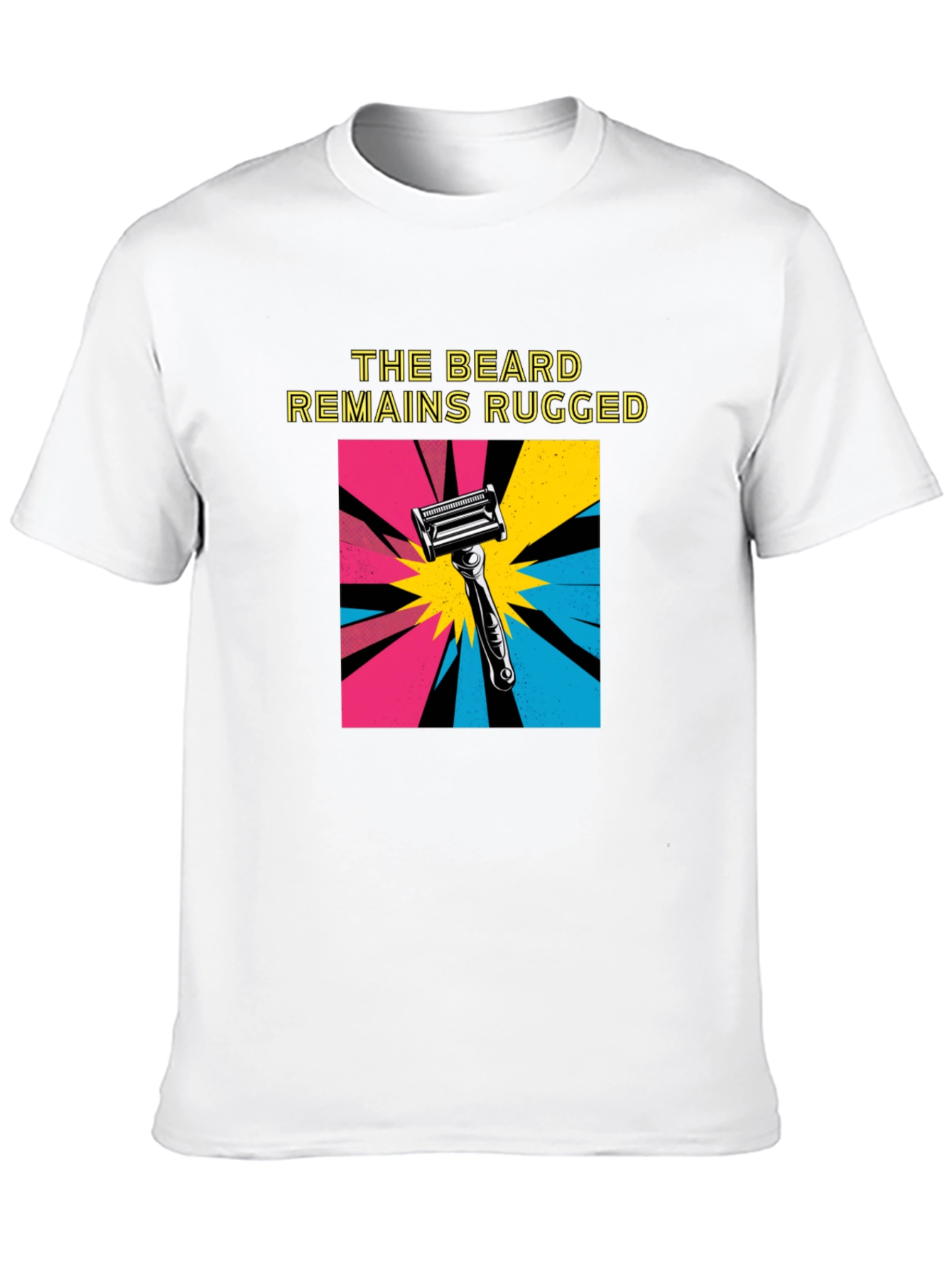 The Beard Remains Rugged T-Shirt - Black