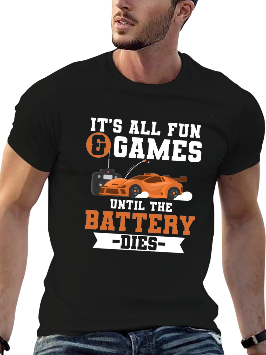 Fun & Games RC Car Battery T-Shirt