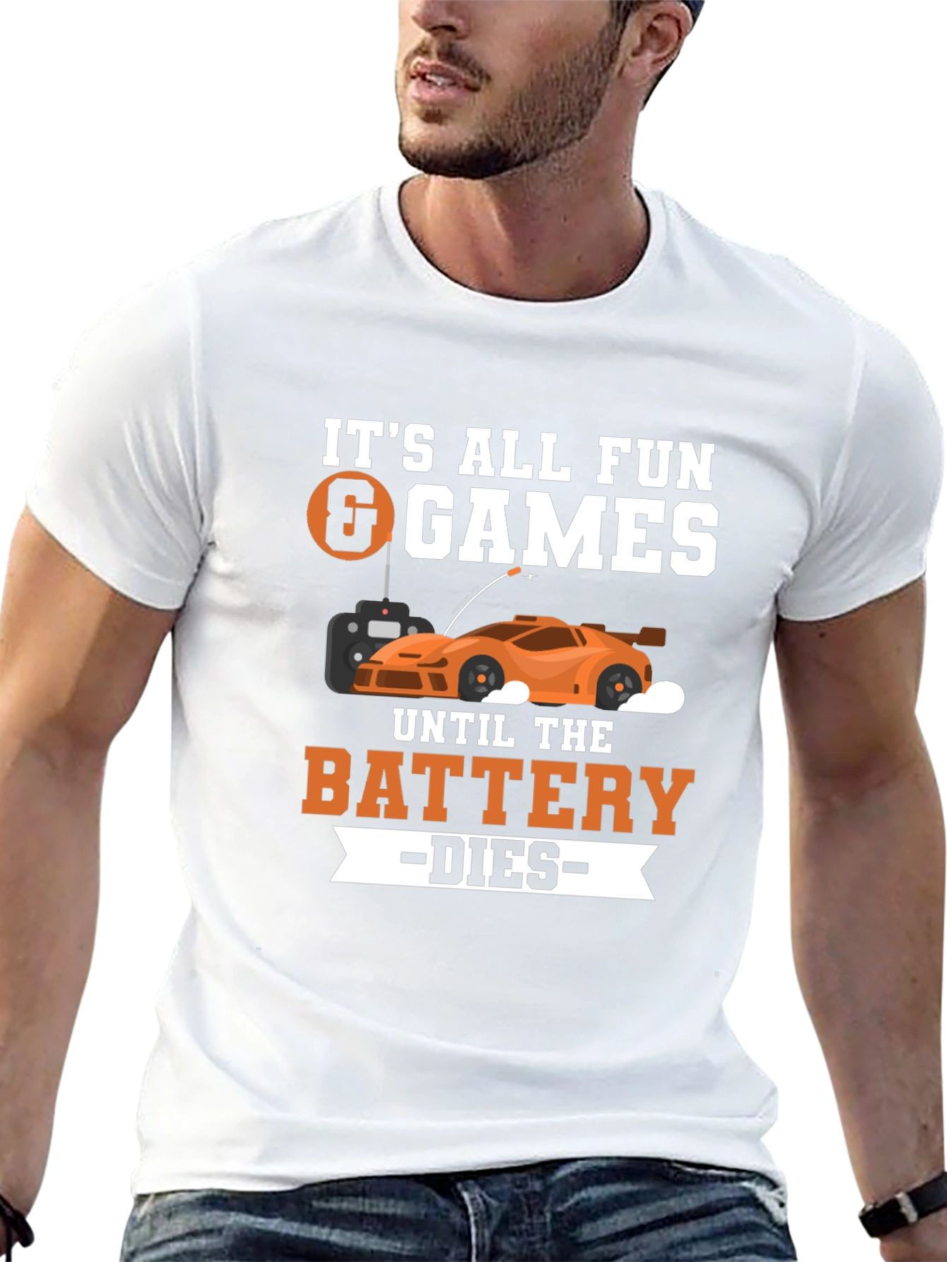Fun & Games RC Car Battery T-Shirt